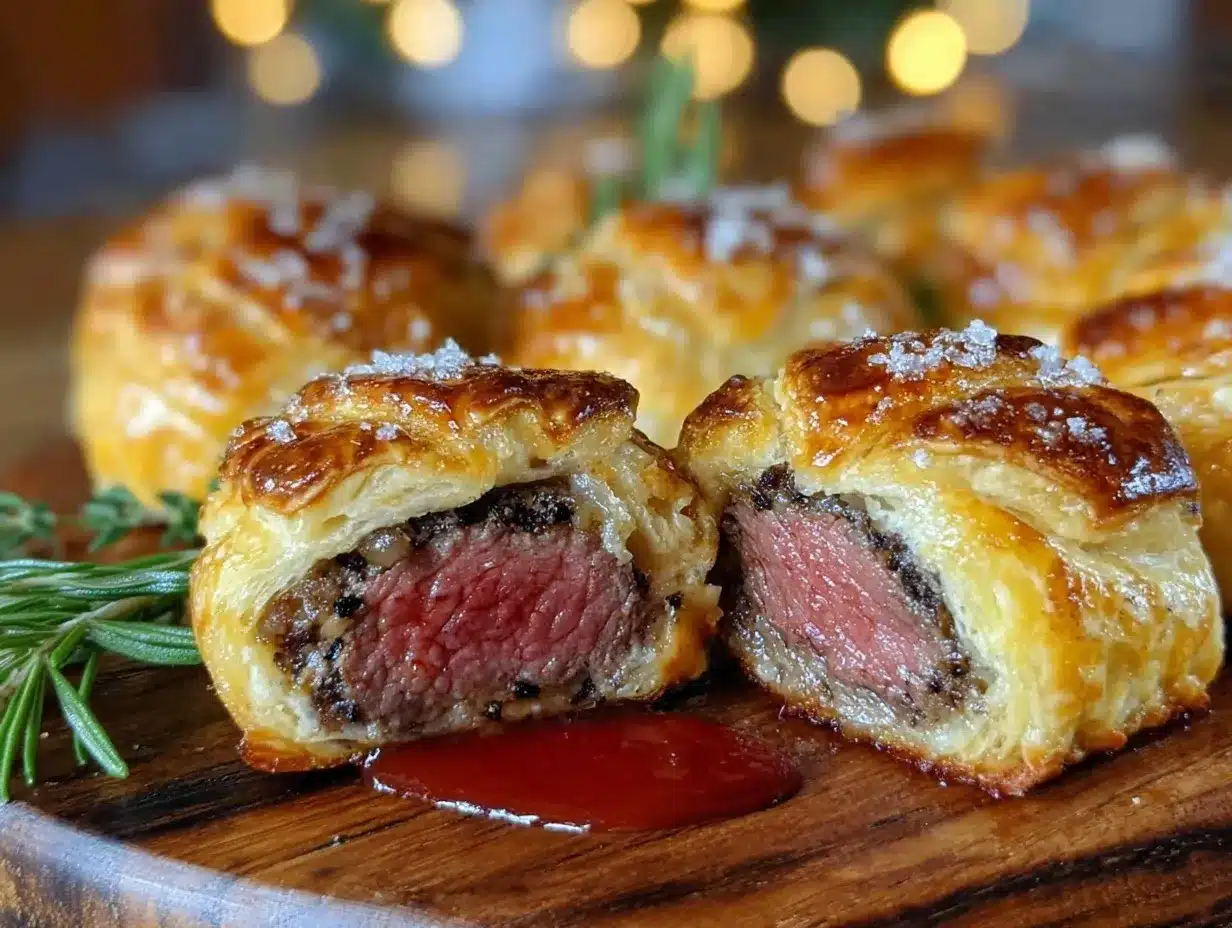 mini beef wellingtons preparation steps