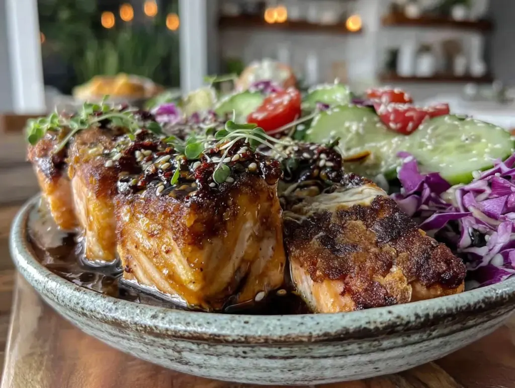 miso-glazed salmon bowl - featured image