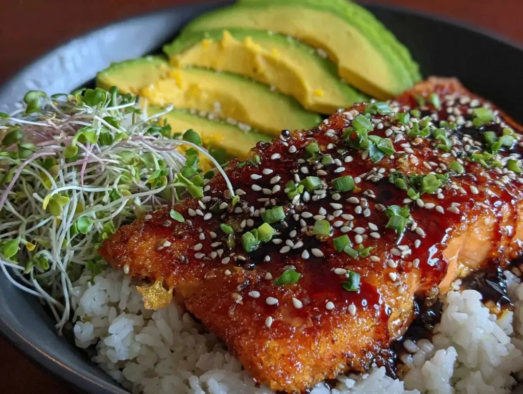 miso-glazed salmon dinner bowl - featured image