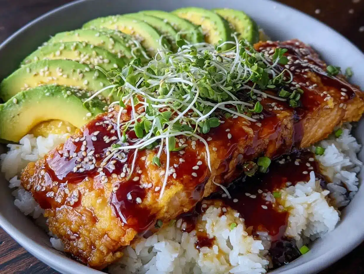 miso-glazed salmon dinner bowl preparation steps