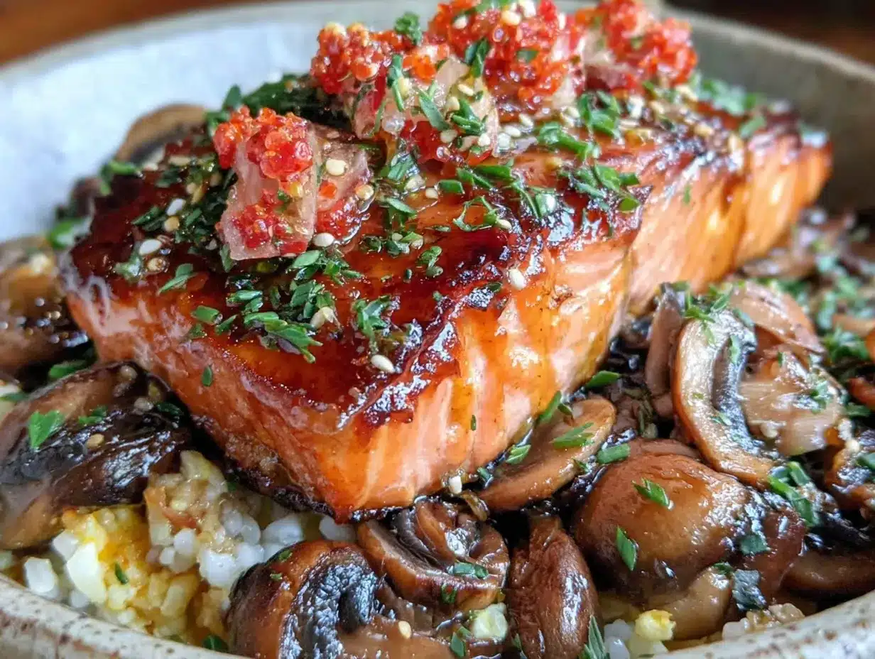 miso-glazed salmon dinner bowl preparation steps