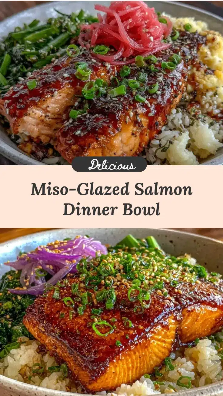 miso-glazed salmon dinner bowl recipe