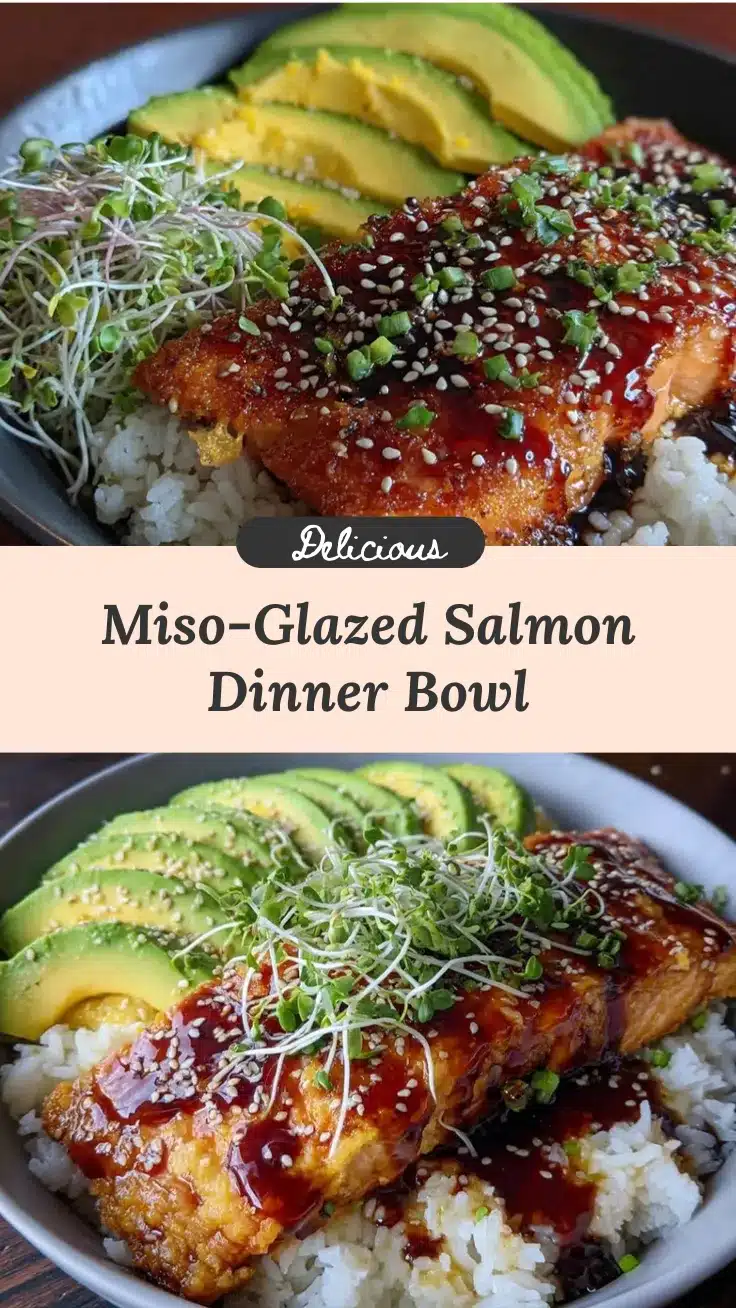 miso-glazed salmon dinner bowl recipe