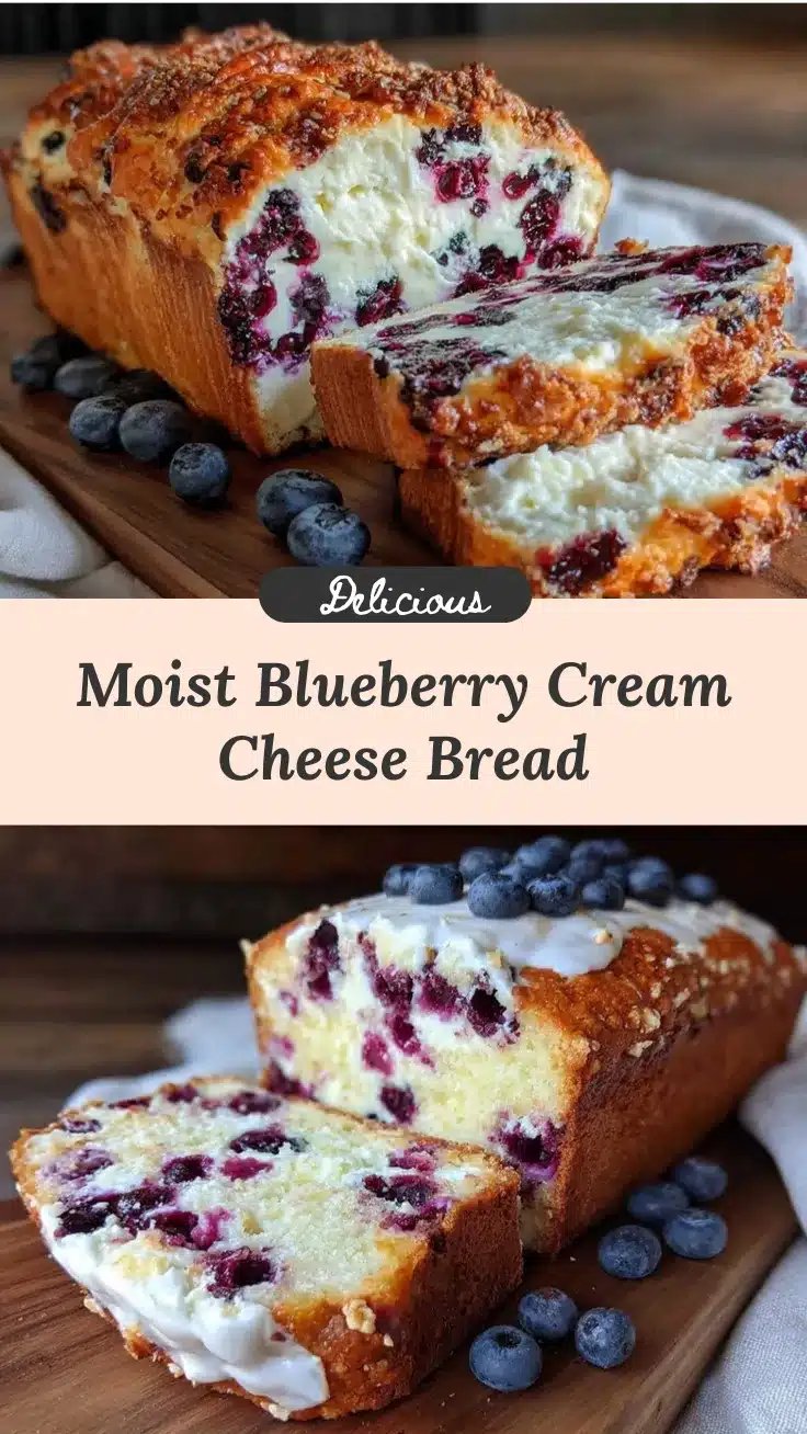 moist blueberry cream cheese bread recipe