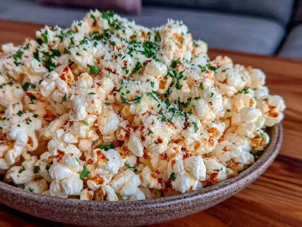 Parmesan truffle popcorn - featured image