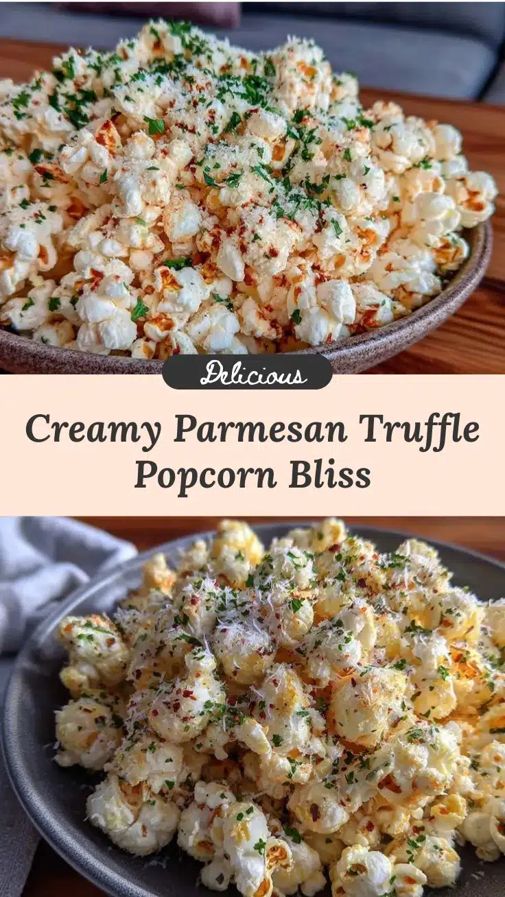 Parmesan truffle popcorn recipe