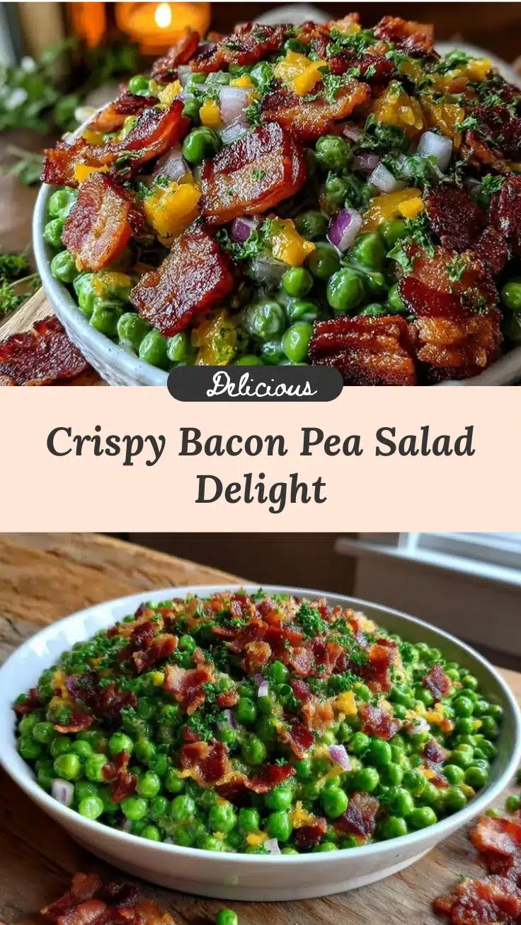 pea salad with bacon recipe