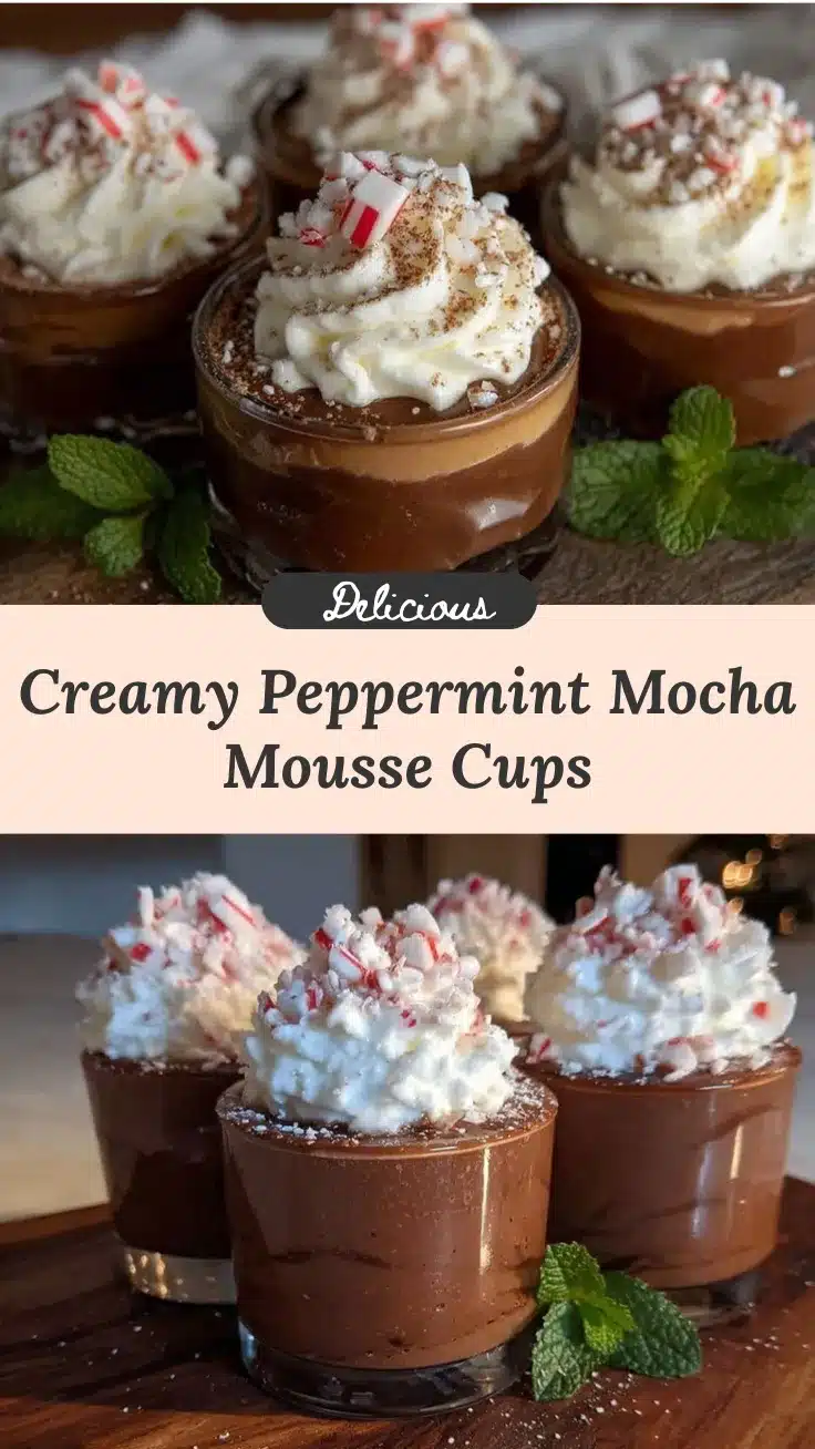 peppermint mocha mousse cups recipe