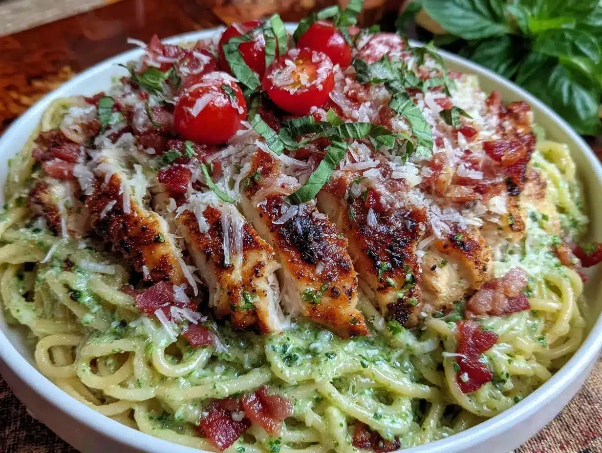 pesto chicken pasta preparation steps