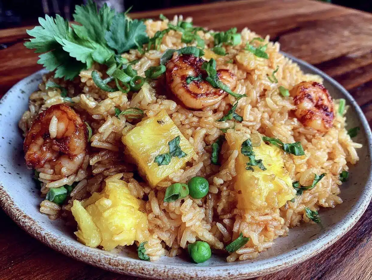 pineapple fried rice preparation steps
