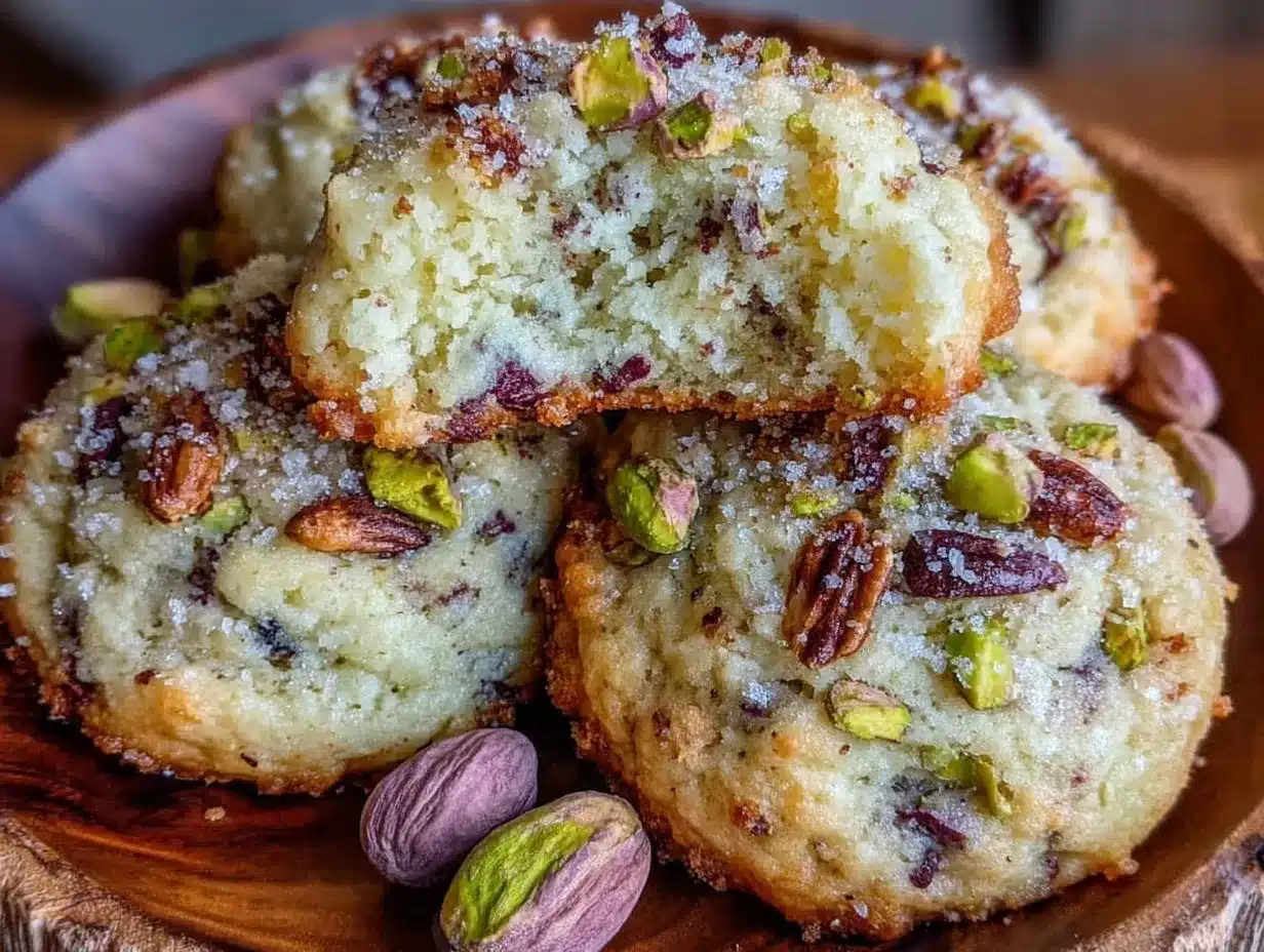 pistachio pudding cookies preparation steps
