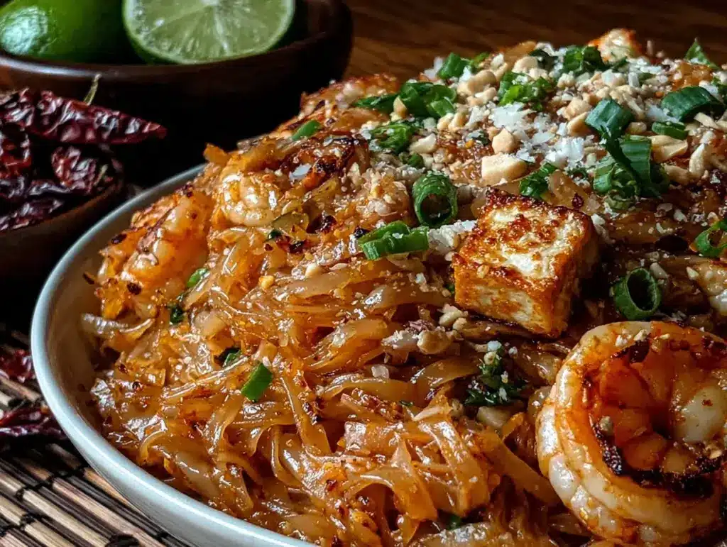 quick pad thai recipe - featured image
