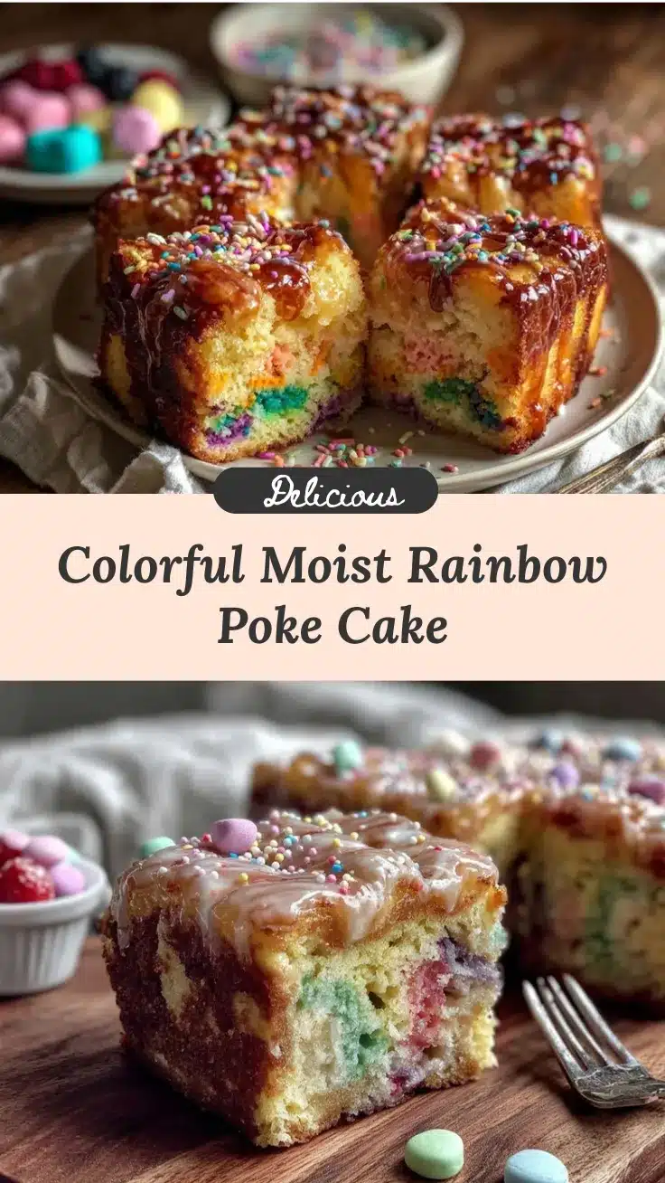 rainbow poke cake recipe