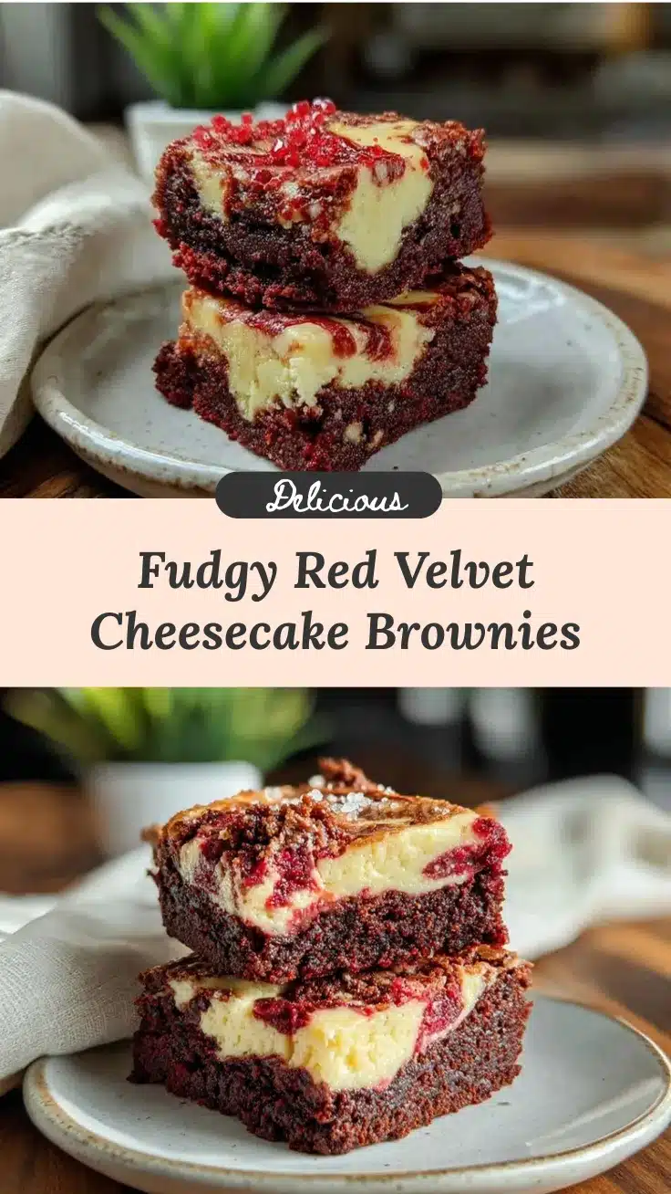 red velvet cheesecake swirl brownies recipe