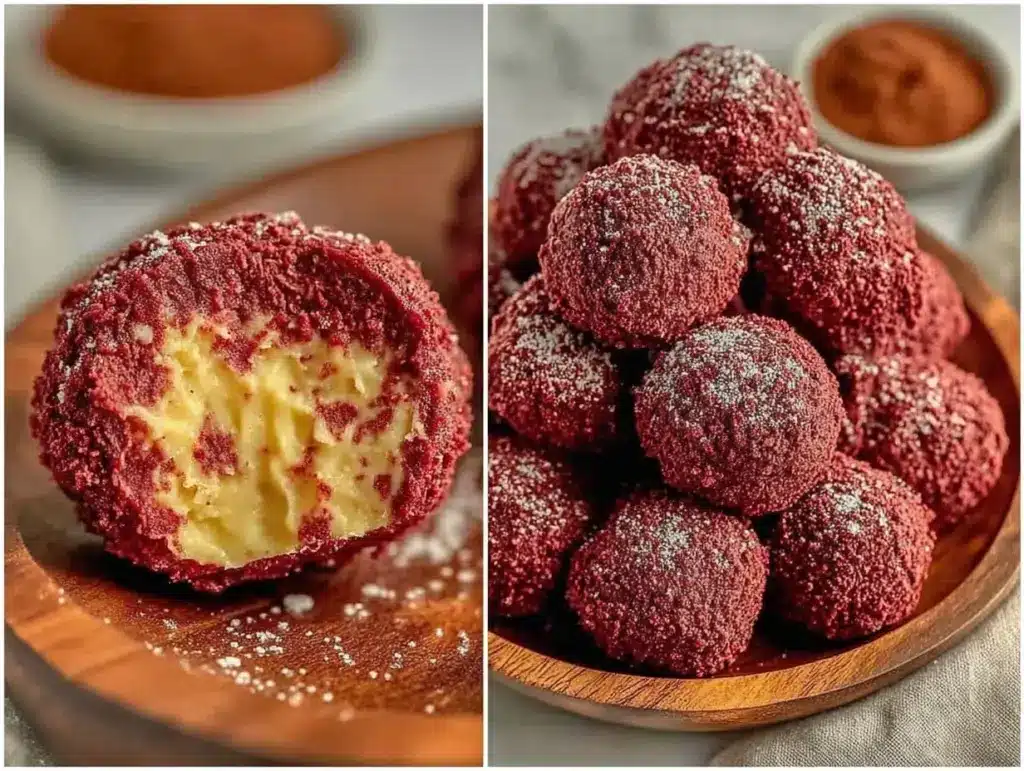 red velvet truffles recipe - featured image