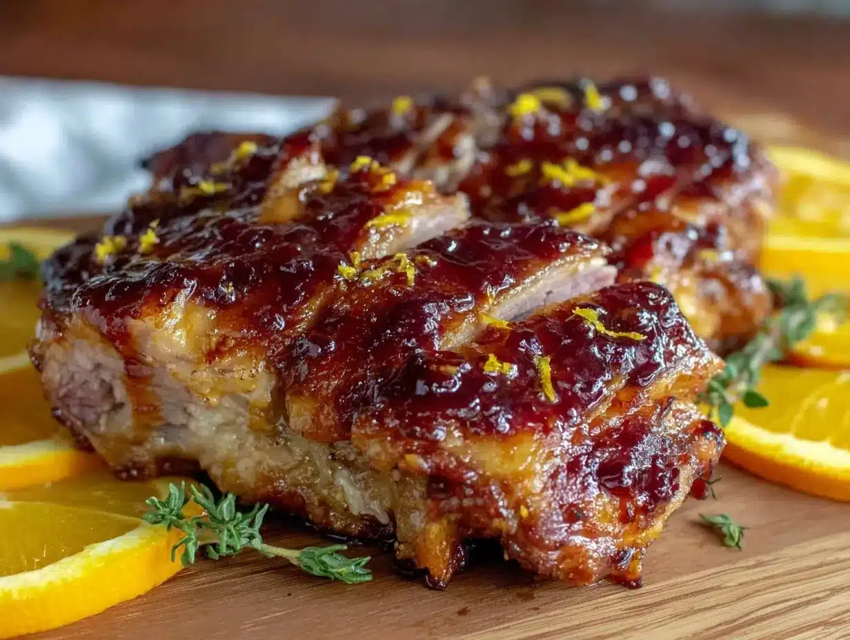 roasted duck with zesty orange glaze preparation steps