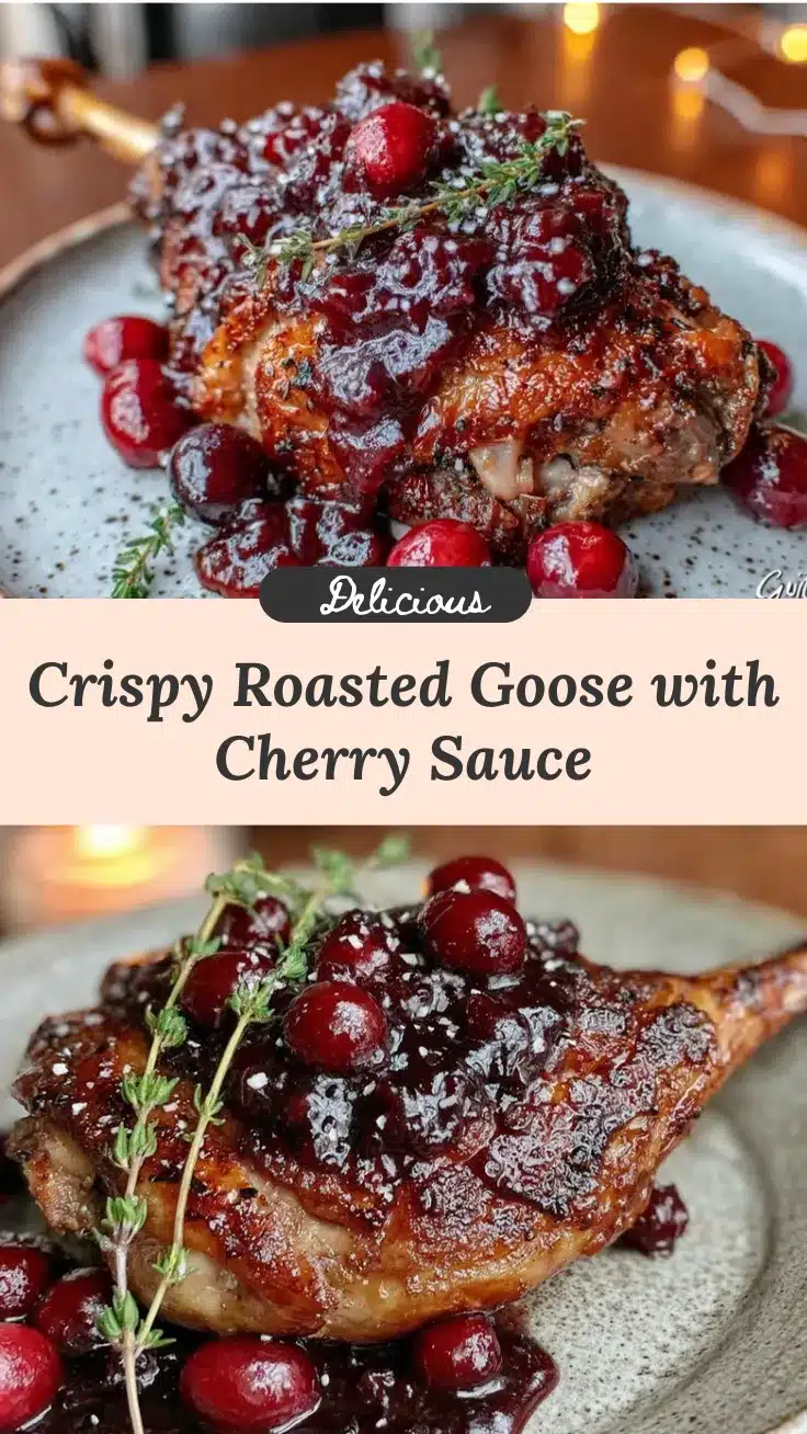roasted goose with cherry sauce recipe