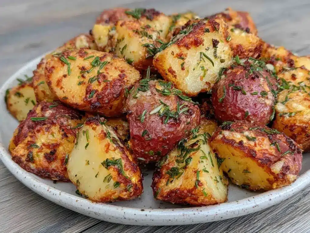 roasted red potatoes with rosemary - featured image
