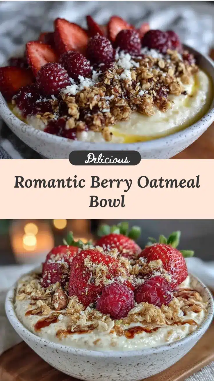 romantic berry oatmeal bowl recipe