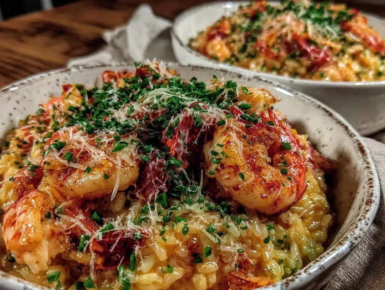 seafood risotto for two preparation steps
