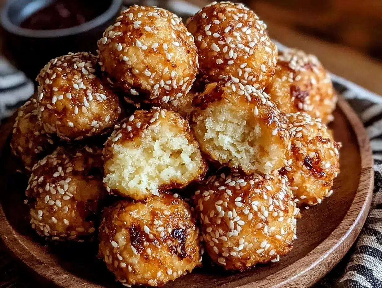 sesame balls recipe preparation steps