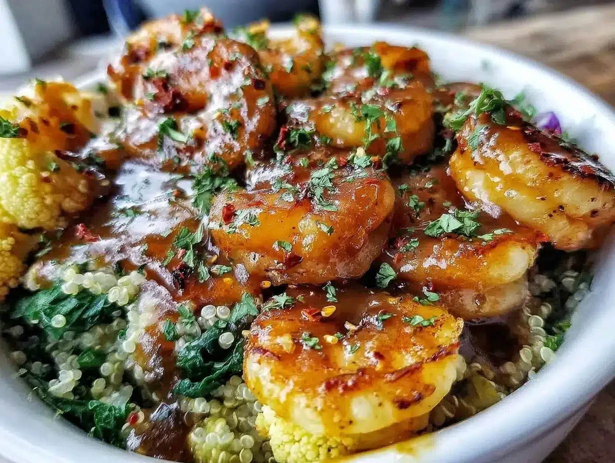 shrimp scampi nourish bowl preparation steps