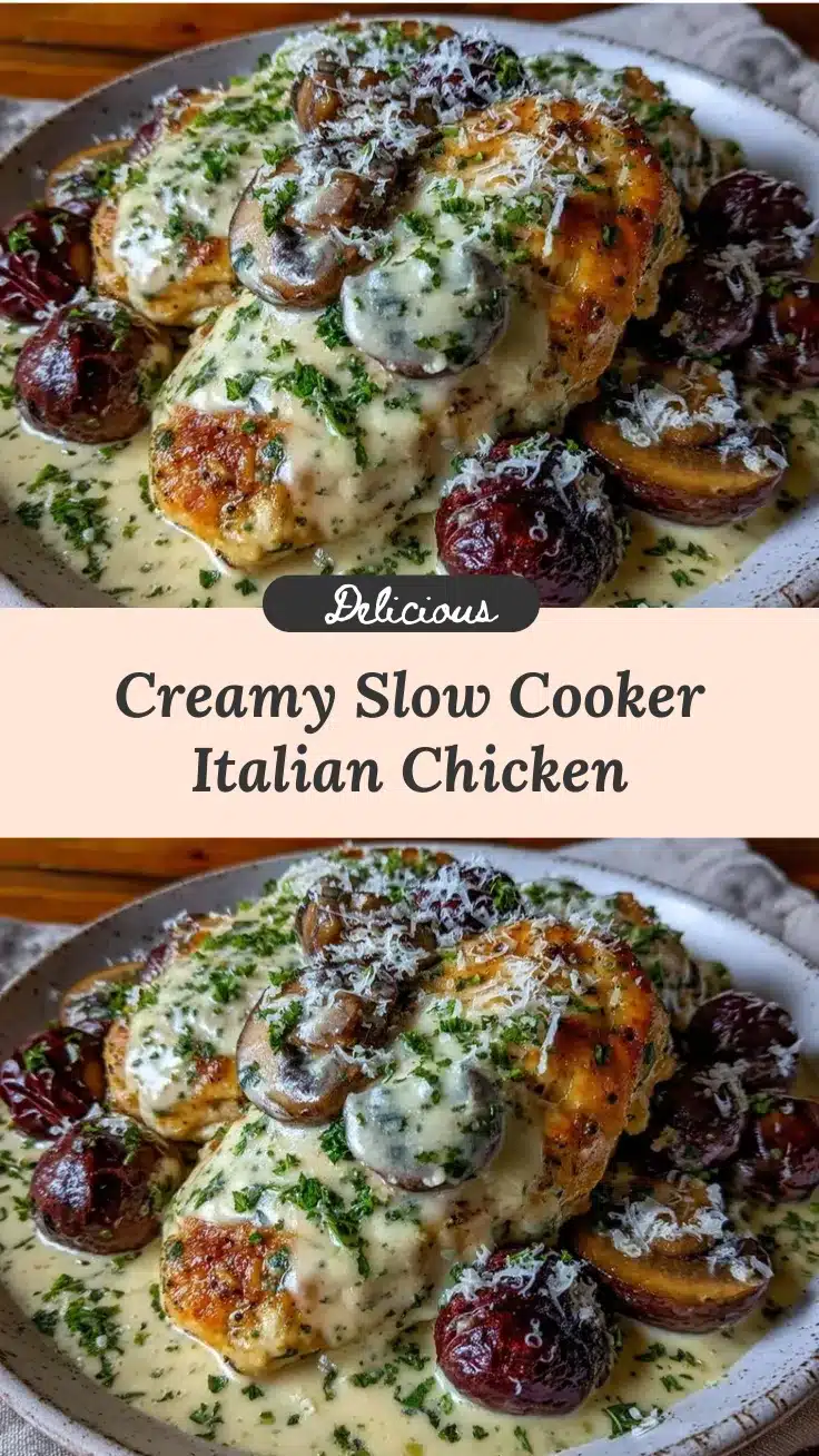 slow cooker creamy italian chicken recipe