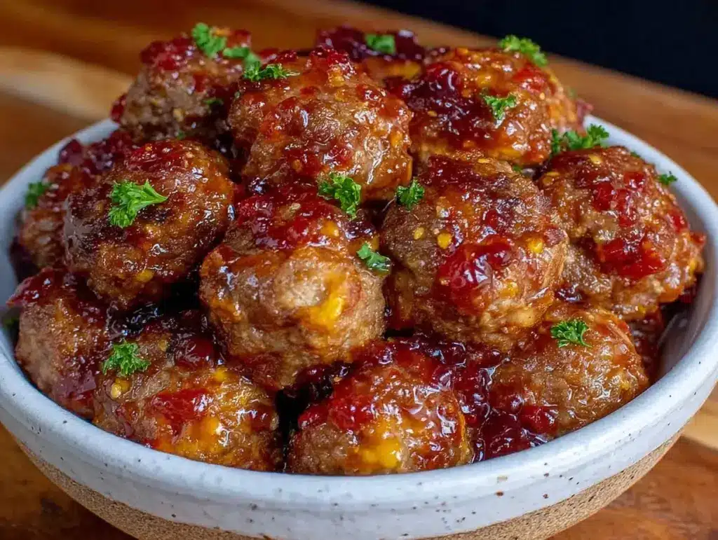 slow cooker party meatballs - featured image