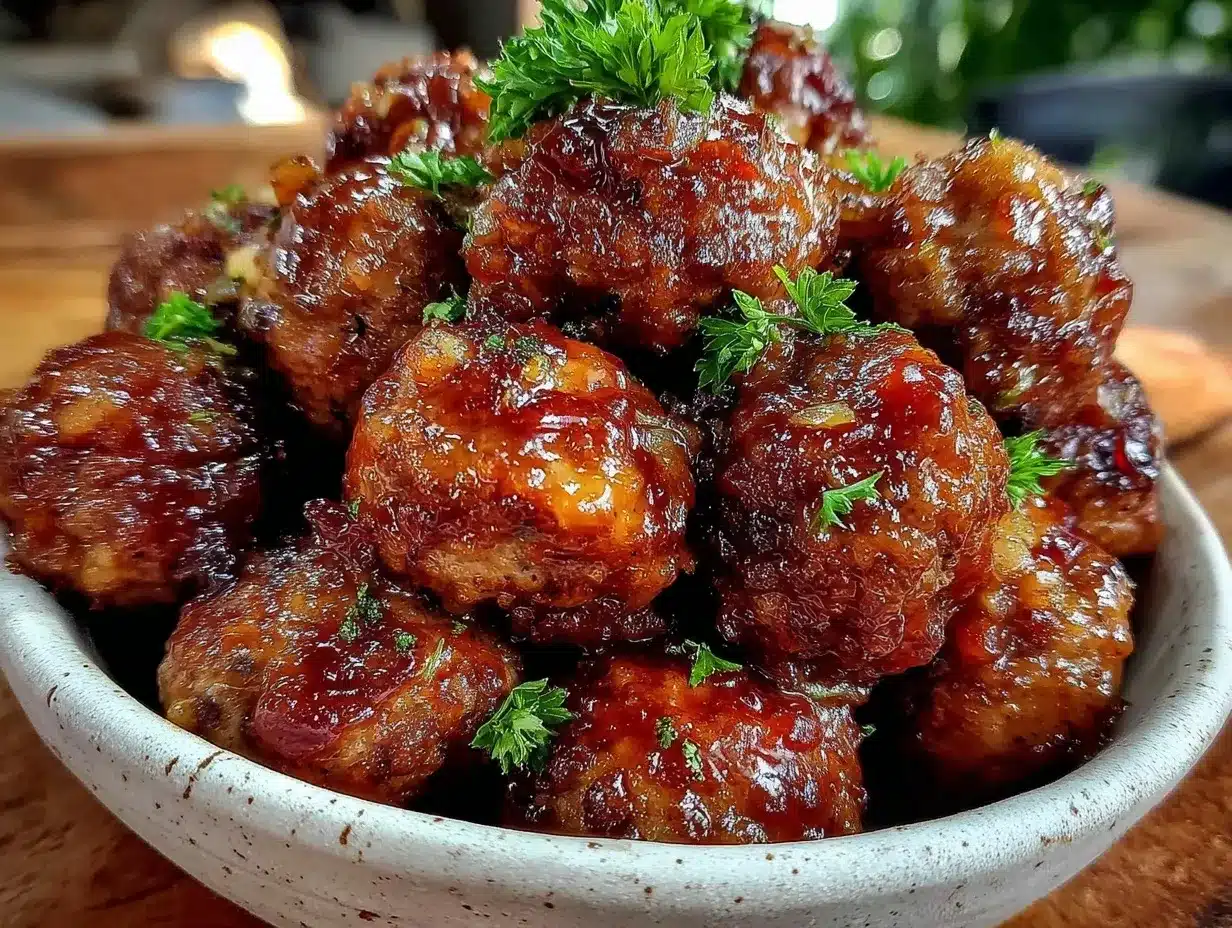 slow cooker party meatballs preparation steps