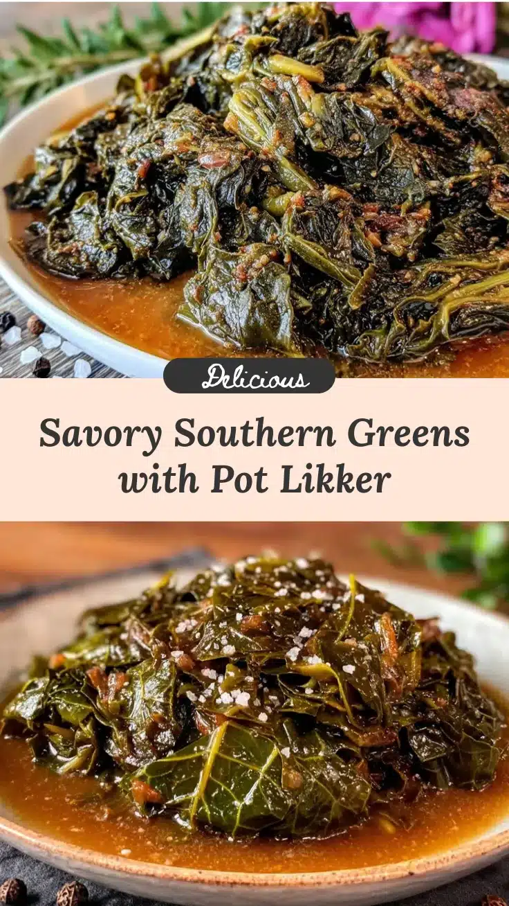 southern-style greens recipe with pot likker recipe