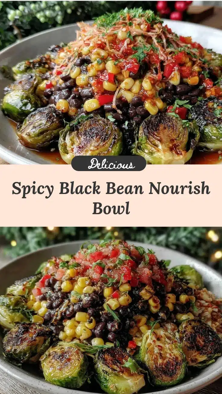 spicy black bean nourish bowl recipe
