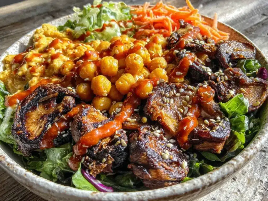 spicy harissa chickpeas - featured image
