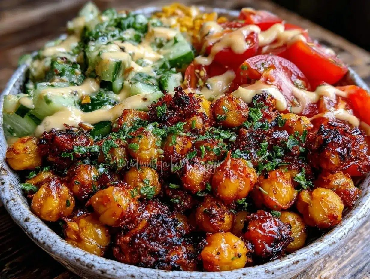 spicy harissa chickpeas preparation steps