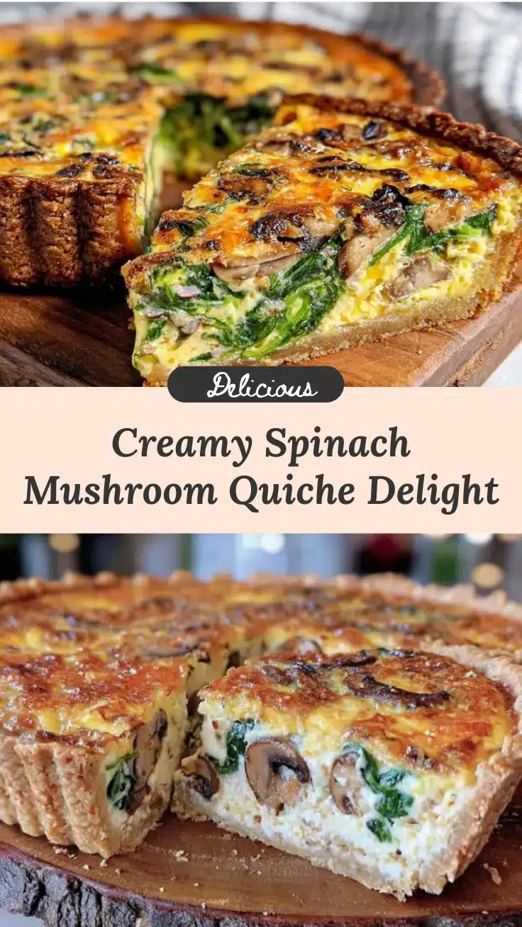 spinach and mushroom quiche recipe recipe