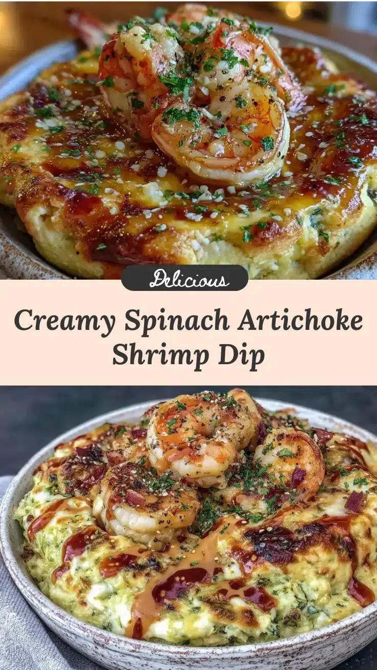 spinach-artichoke party bowl with shrimp scampi recipe