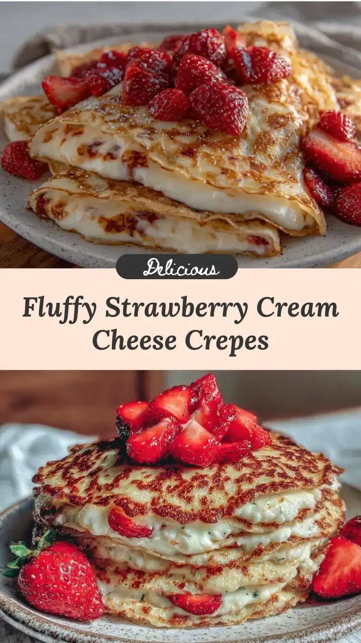 strawberry cream cheese crepes recipe
