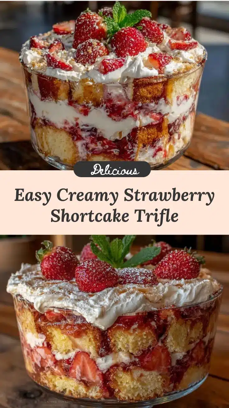 strawberry shortcake trifle recipe
