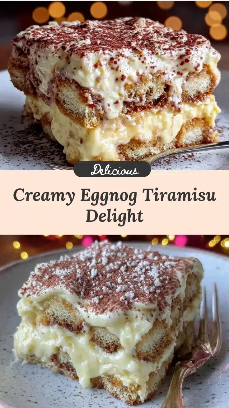 tiramisu with eggnog cream recipe