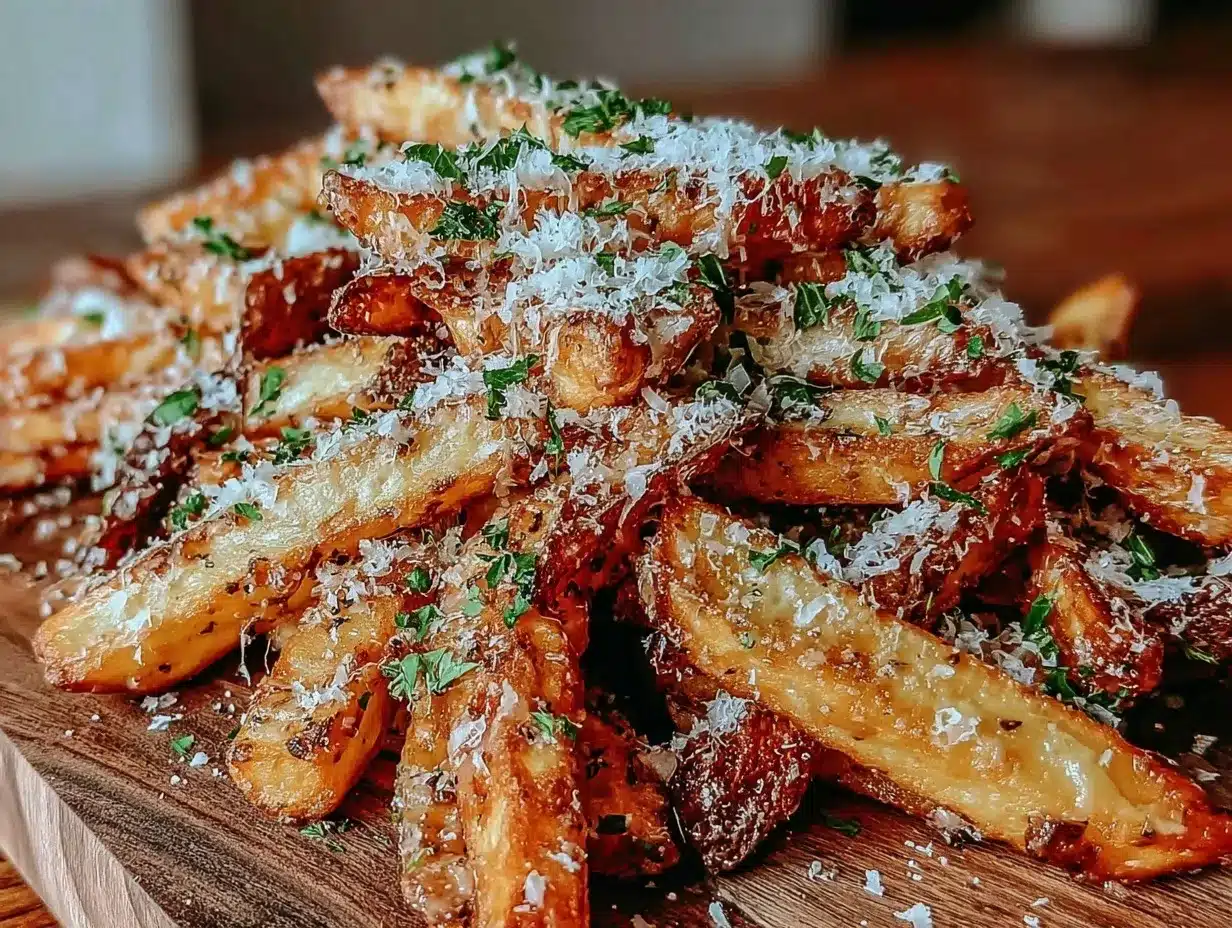 truffle Parmesan fries preparation steps
