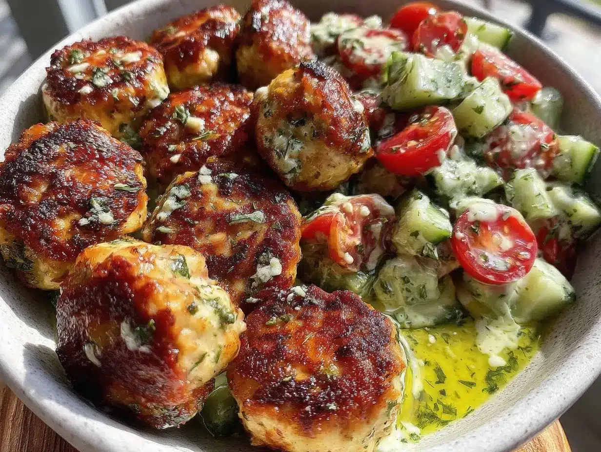 turkey meatball dinner bowl preparation steps