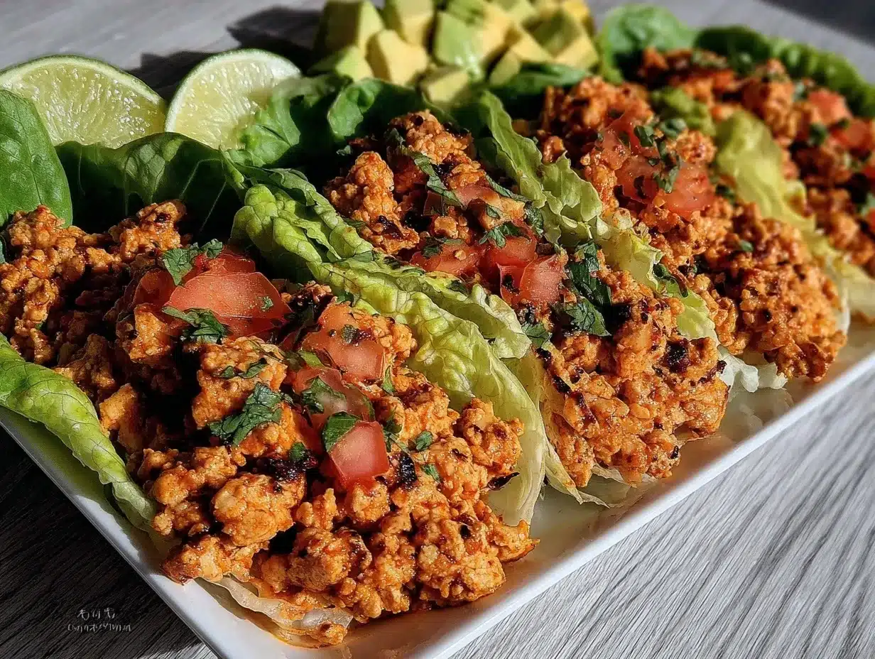 turkey taco lettuce wraps preparation steps