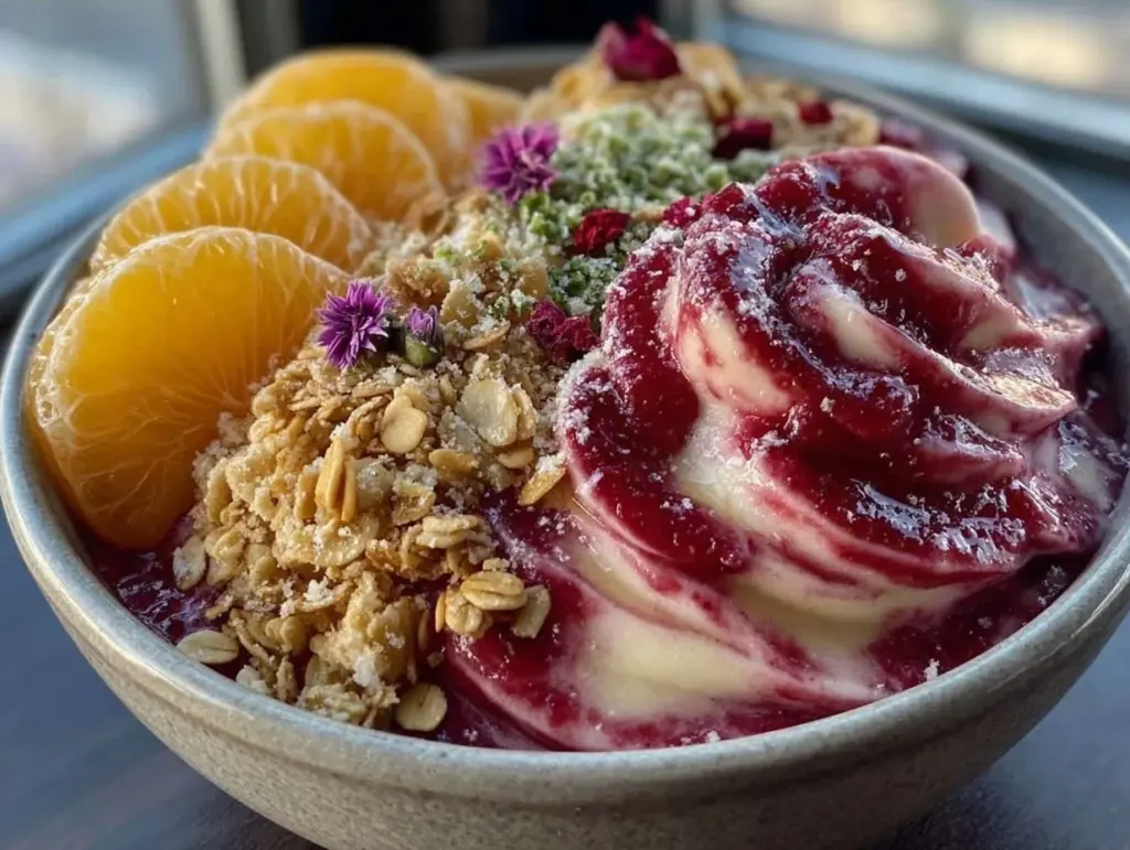 valentine breakfast nice cream bowl - featured image