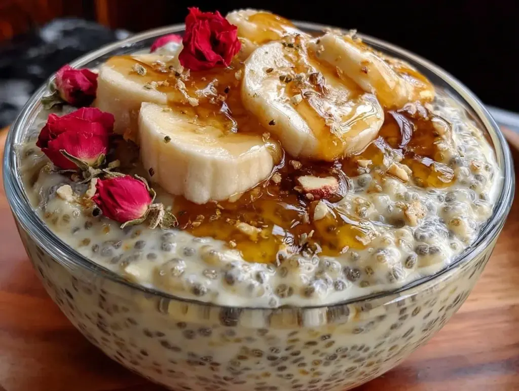 valentine chia pudding bowl - featured image