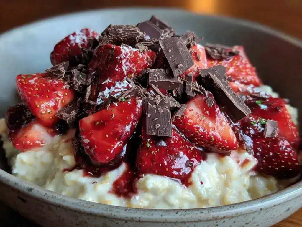 valentine cookies oatmeal bowl - featured image