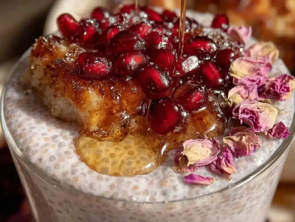 valentines chia pudding bowl - featured image