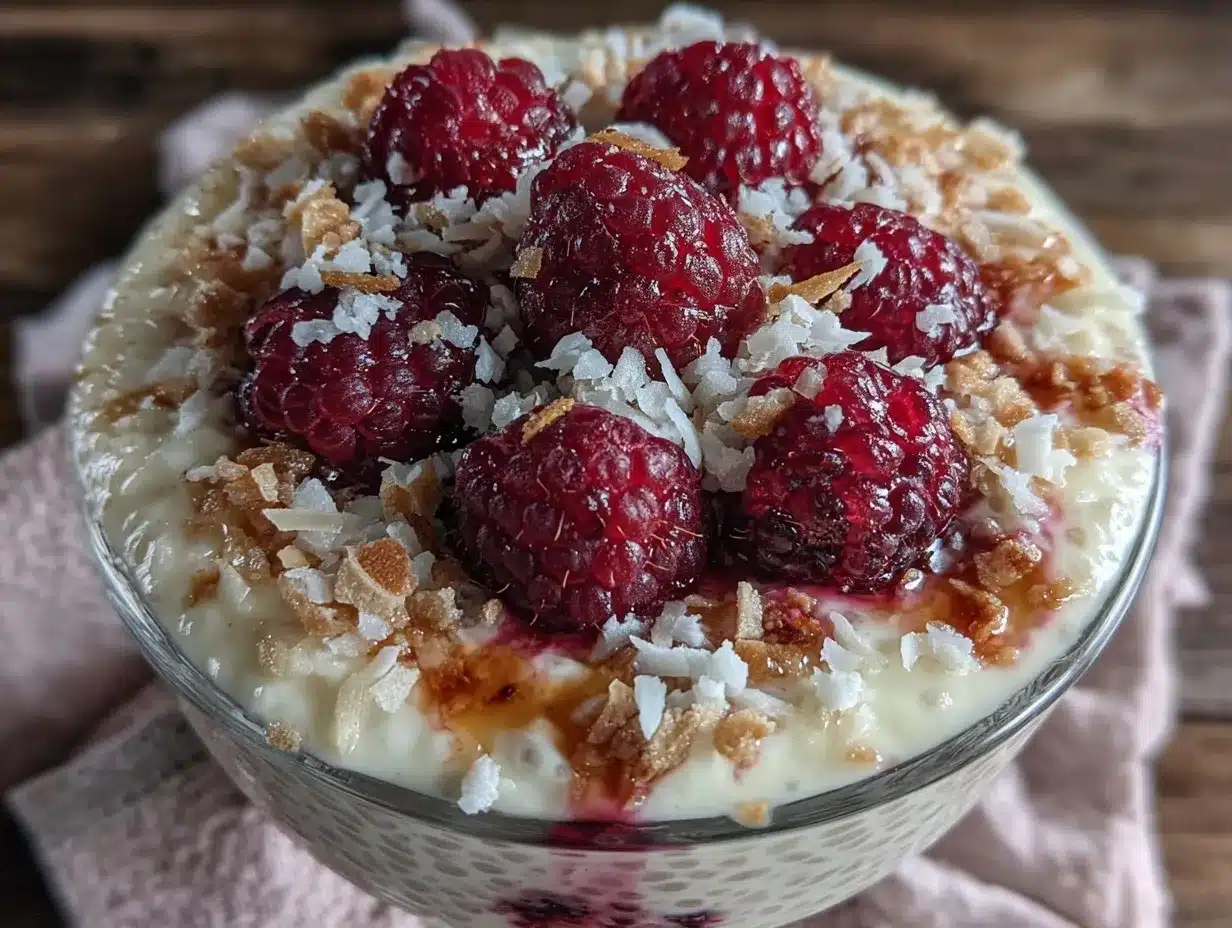 valentines chia pudding bowl preparation steps