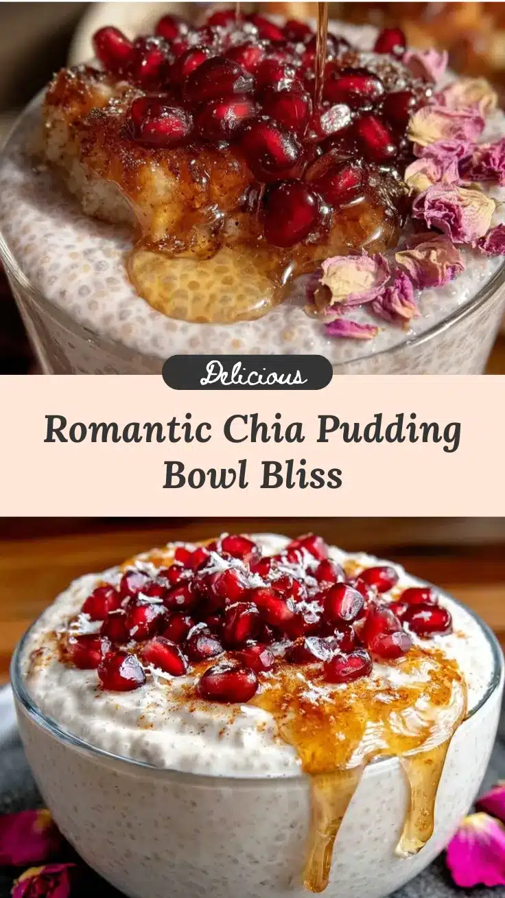 valentines chia pudding bowl recipe