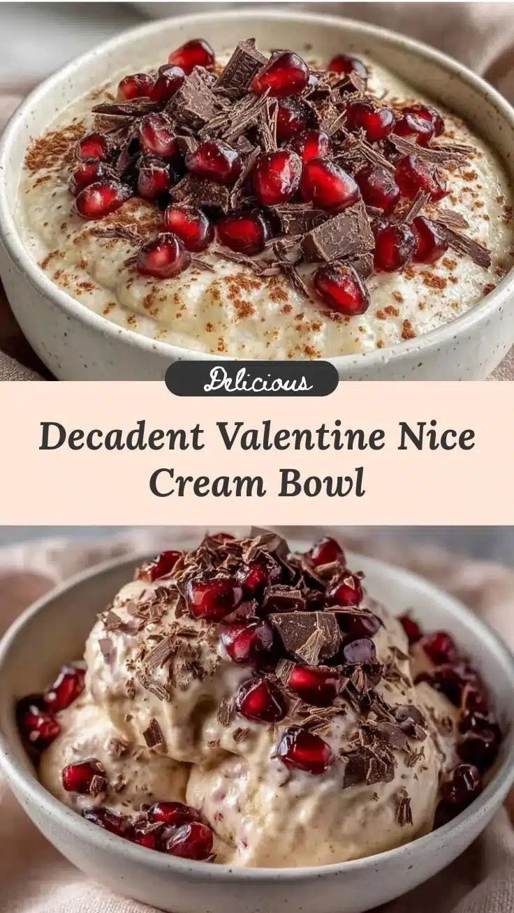 valentines day nice cream bowl recipe