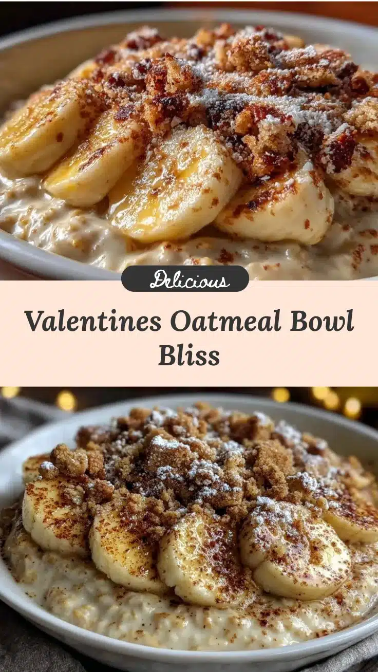 valentines oatmeal bowl recipe