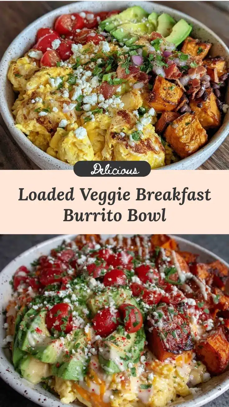 veggie loaded breakfast burrito bowl recipe